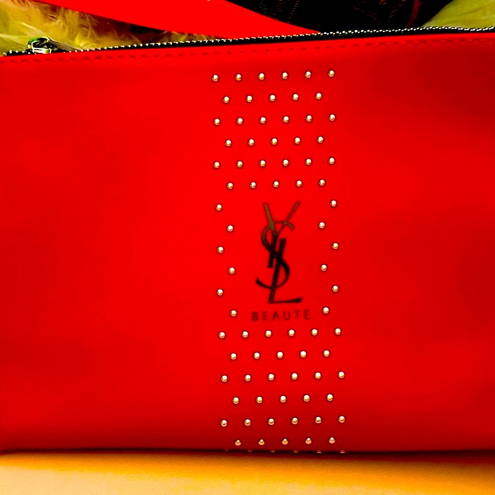 Brand new w tag YSL Beaute Red Pouch - Picture 3 of 9